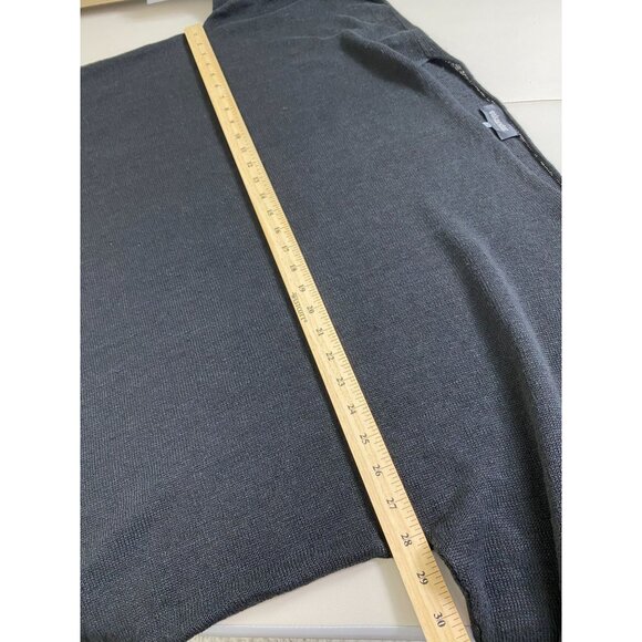 Eskandar Black Knit 100% Linen Knit Sweater One Size Medium Lagenlook Minimalist - Picture 6 of 16